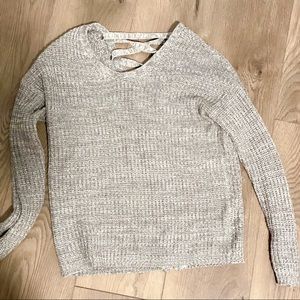 Knit Laced Back Sweater
